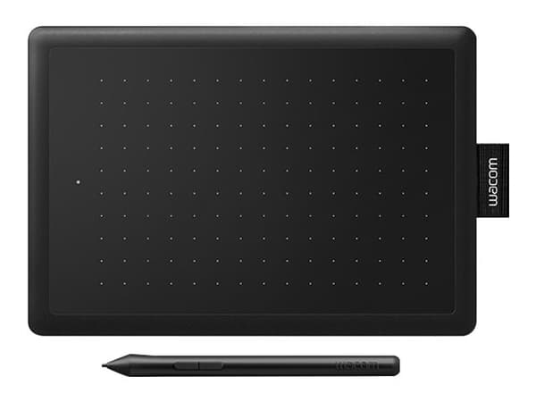 Wacom One by Wacom - Digitaliserare - höger- och vänsterhänta - 15.2 x 9.5 cm - elektromagnetisk - kabelansluten - USB - svart, röd
