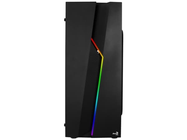 AeroCool Bolt - Tower - ATX - genomskinlig sidopanel (akryl) - ingen strömförsörjning (ATX) - svart - USB/ljud