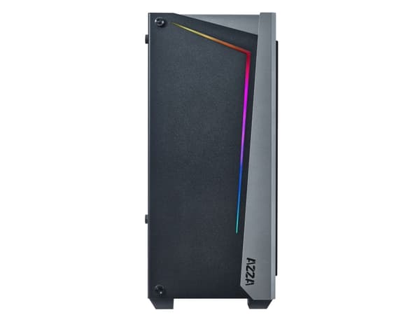 AZZA Apollo 430 - Tower - ATX - sidepanel med vindu (herdet glass) - ingen strømforsyning (ATX) - svart - USB/lyd