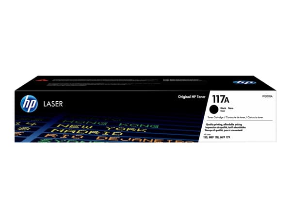 Lasertoner HP W2070A 117A Sort