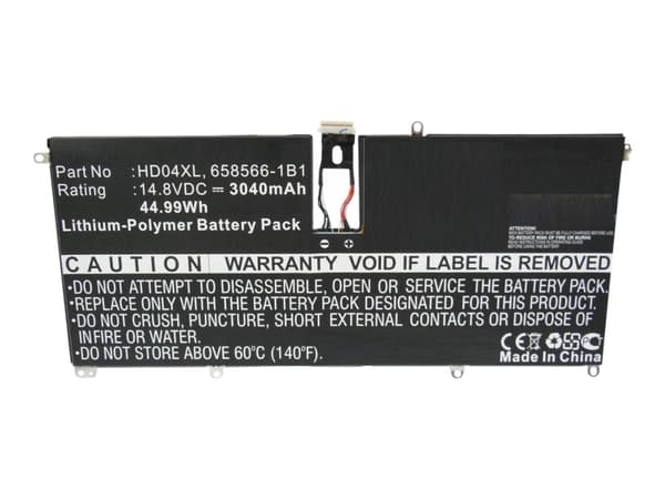 CoreParts - Akut tietokoneen akkuun - Litium-polymeeri - 3040 mAh - 45 Wh - lajitelma - HP ENVY Spectre XT 13; Spectre XT 13 - akkuihin