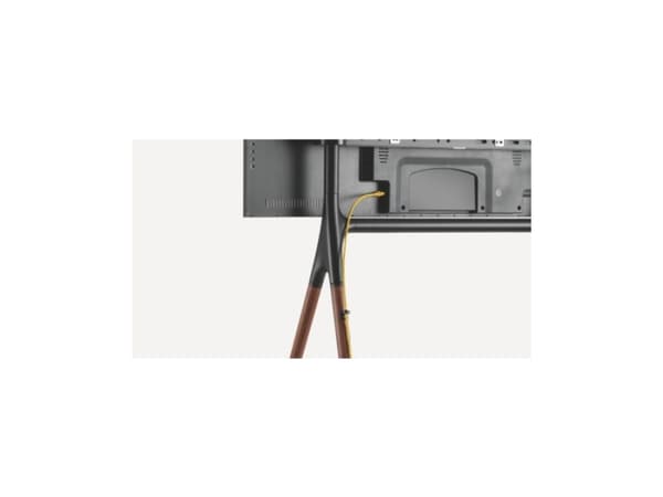 Reflecta Elegant 70W - Stativ - for flatpanel - valnøttre, metallramme - svart, valnøtt - skjermstørrelse: 49"-70" - plassering på gulv