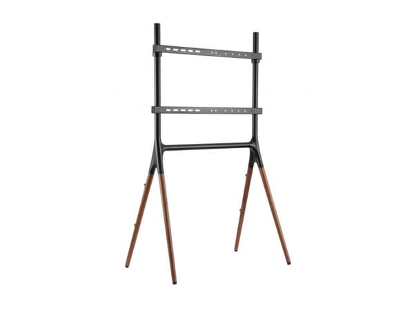 Reflecta Elegant 70W - Stativ - for flatpanel - valnøttre, metallramme - svart, valnøtt - skjermstørrelse: 49"-70" - plassering på gulv