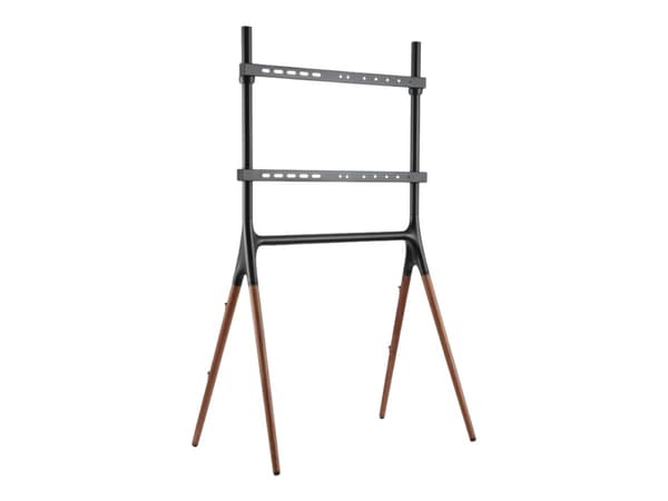 Reflecta Elegant 70W - Stativ - for flatpanel - valnøttre, metallramme - svart, valnøtt - skjermstørrelse: 49"-70" - plassering på gulv