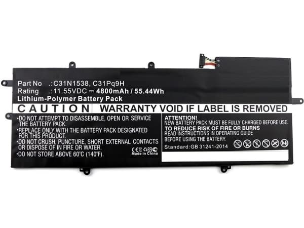 CoreParts - Akut tietokoneen akku - Litium-polymeeri - 4800 mAh - 55.4 Wh - lajitelma - ASUS Q324UA:lle