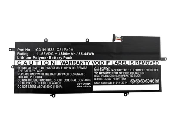 CoreParts - Akut tietokoneen akku - Litium-polymeeri - 4800 mAh - 55.4 Wh - lajitelma - ASUS Q324UA:lle