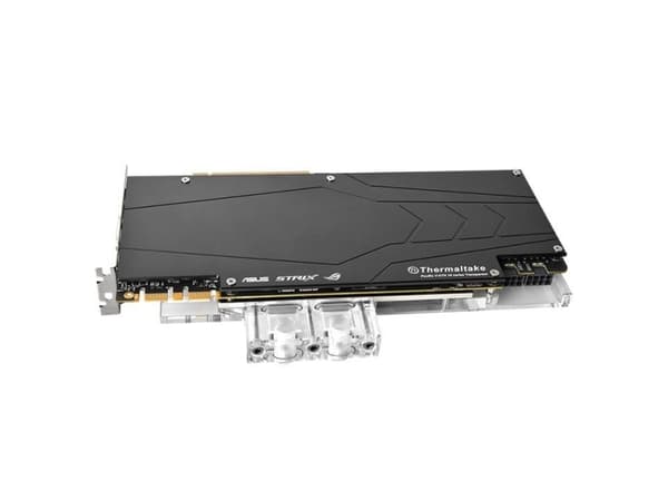 Thermaltake CL-W184-CU00TR-A, Vesiblokki, Akryyli, Kupari, Ruostumaton teräs, Läpinäkyvä, 1/4", EAC, CE, ASUS ROG STRIX GTX1080Ti