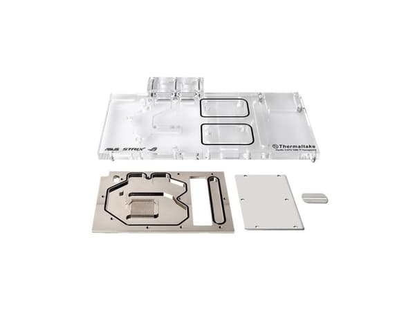 Thermaltake CL-W184-CU00TR-A, Vesiblokki, Akryyli, Kupari, Ruostumaton teräs, Läpinäkyvä, 1/4", EAC, CE, ASUS ROG STRIX GTX1080Ti