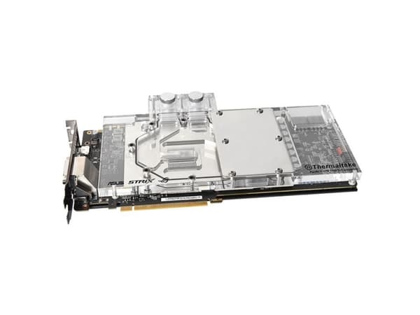 Thermaltake CL-W184-CU00TR-A, Vesiblokki, Akryyli, Kupari, Ruostumaton teräs, Läpinäkyvä, 1/4", EAC, CE, ASUS ROG STRIX GTX1080Ti