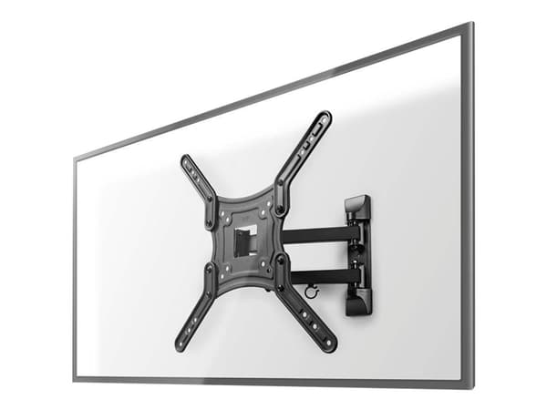 Nedis TVWM1530BK - Konsol - fullständig rörelse - för TV - stål - svart - skärmstorlek: 23"-55" - väggmonterbar