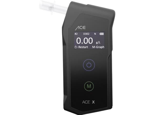 ACE X Alkoholtester Sort 0.0 til 5 ‰ inkl. display