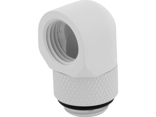 CORSAIR Hydro X Series 90° Rotary Adapter - Armatur for væskekjølesystem - hvit (en pakke 2)