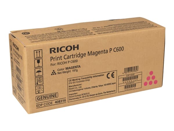 Ricoh - Magenta - original - tonerpatron (alternativ for: Ricoh 408316) - for P C600