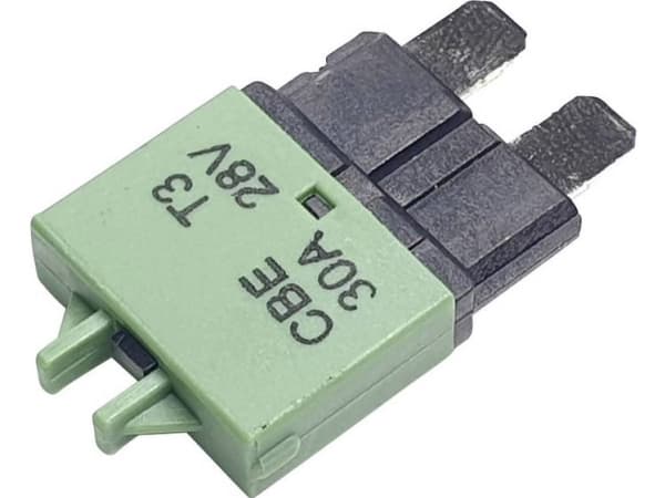 Hansor Circuit Breaker Standard, type 3, Manual Reset, 30A CBE3 Series 30A Sikringsautomat Standard Fladsikring 30 A Grøn 1 stk