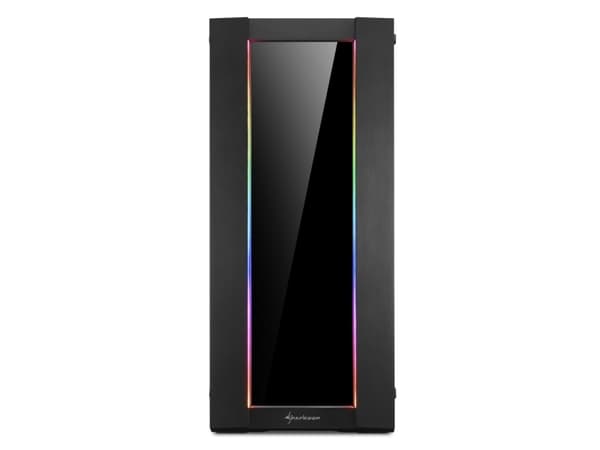 Sharkoon Elite Shark CA200G - Tower - utökad ATX/SSI EEB - genomskinlig sidopanel (härdat glas) - USB/ljud
