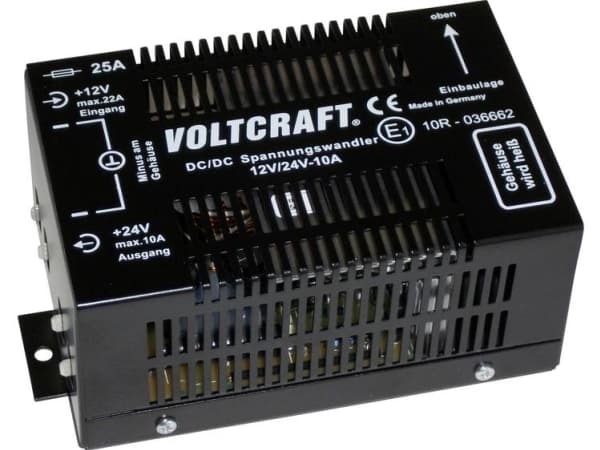 VOLTCRAFT 513076, Innendørs, 12 V, 24 V, AC-til-DC