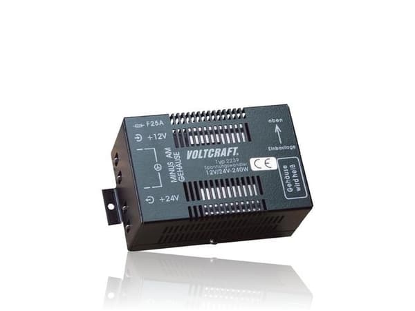 VOLTCRAFT 513076, Innendørs, 12 V, 24 V, AC-til-DC