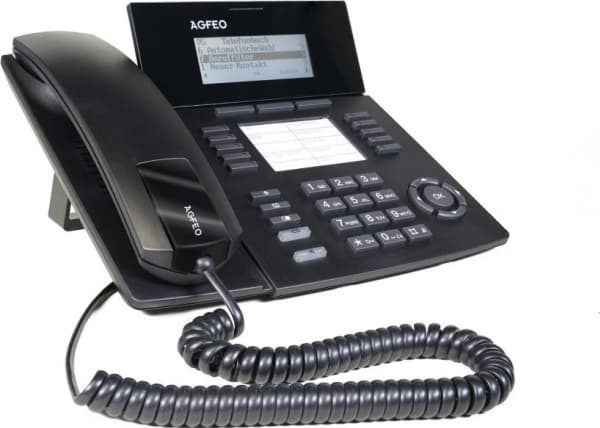 AGFEO ST 53, Smartphone, Trådbunden telefonlur, 5000 poster, Svart