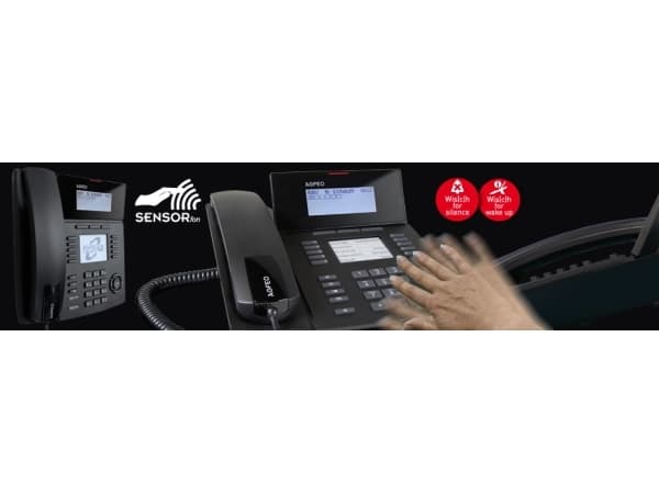 AGFEO ST 53, Smartphone, Trådbunden telefonlur, 5000 poster, Svart
