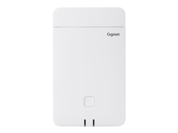 Gigaset N670 IP Pro - Trådløs VoIP-telefonbasisstasjon - IP-DECT\GAP\pnCAP - treveis anropskapasitet - SIP, RTP, SRTP, SDP, SIPS - polhvit SF9063