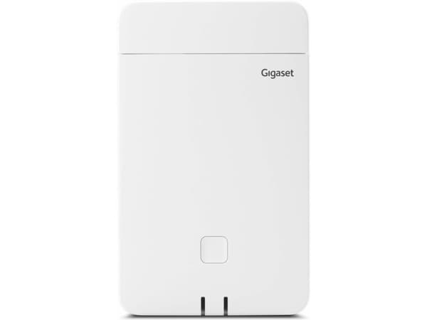 Gigaset N670 IP Pro - Trådløs VoIP-telefonbasisstasjon - IP-DECT\GAP\pnCAP - treveis anropskapasitet - SIP, RTP, SRTP, SDP, SIPS - polhvit SF9063
