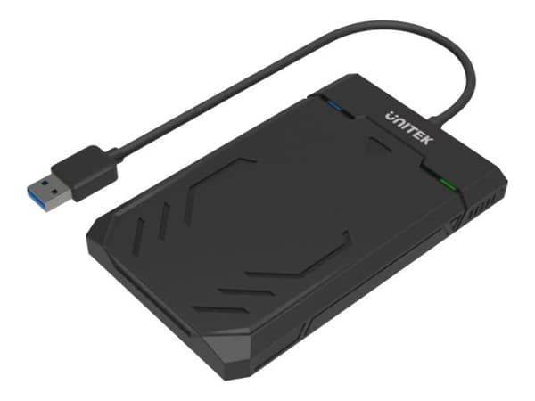 Unitek Y-3036 - Lagringspakke - 2,5" - SATA 6Gb/s - USB 3.1 (Gen 1) - svart Sort