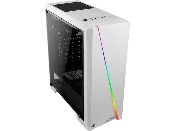 Aerocool Cylon Mini, Mini Tower, PC, Hvit, Micro ATX, Mini-ITX, Stål, Blå, Grønn, Rød