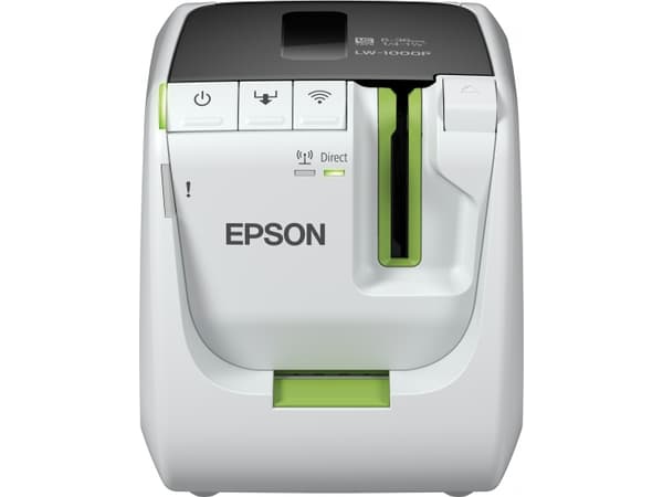 Epson LabelWorks LW-1000P - Etikettskriver - termotransfer - Rull (3,6 cm) - 360 dpi - inntil 35 mm/sek - USB 2.0, LAN, Wi-Fi(n) - kutter - grønn, bl