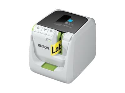 Epson LabelWorks LW-1000P - Etikettskriver - termotransfer - Rull (3,6 cm) - 360 dpi - inntil 35 mm/sek - USB 2.0, LAN, Wi-Fi(n) - kutter - grønn, bl Grønn, Grå