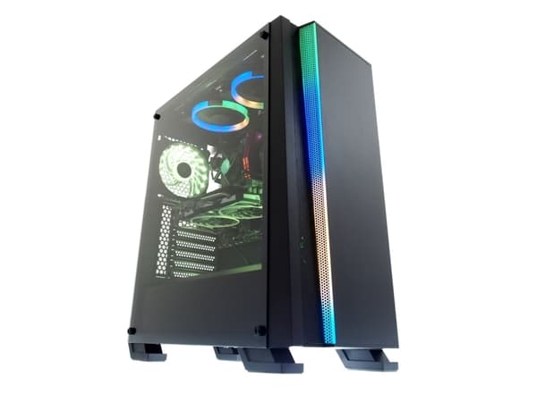 iBox OW4, Midi Tower, PC, Svart, ATX, Spela, Multi Svart