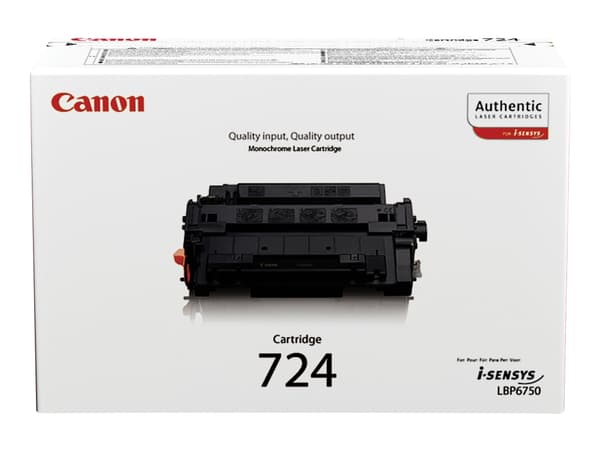 Canon CRG-724 - Svart - original - tonerpatron - for i-SENSYS LBP6750dn, LBP6780x, MF512x, MF515x