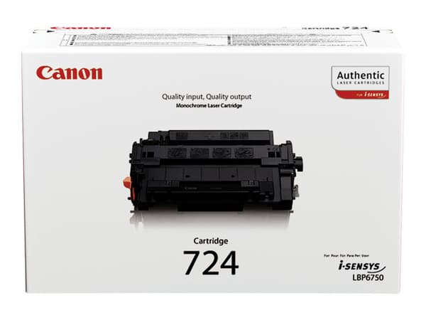 Canon CRG-724 - Svart - original - tonerpatron - for i-SENSYS LBP6750dn, LBP6780x, MF512x, MF515x