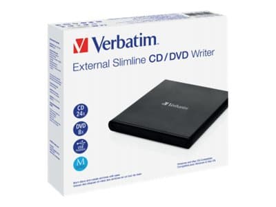 Verbatim - Diskenhet - DVD±RW (±R DL) / DVD-RAM - 8x/8x/5x - USB 2.0 - extern Svart