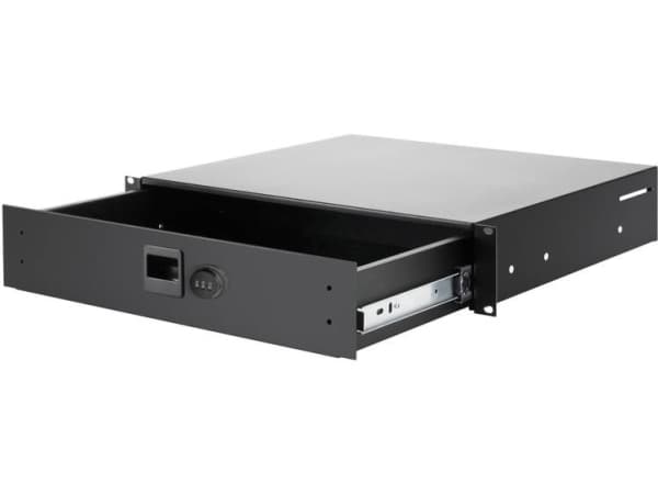 adam hall 87402ACL, Skuffeenhet, sort, aluminium, sink, 25 kg, 2U, 48,3 cm (19")