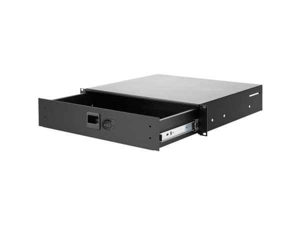 adam hall 87402ACL, Skuffeenhet, sort, aluminium, sink, 25 kg, 2U, 48,3 cm (19")