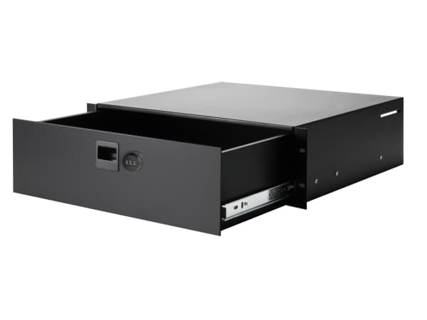 adam hall 87403CL, Skuffenhet, Sort, Stål, 25 kg, 3U, 48,3 cm (19")