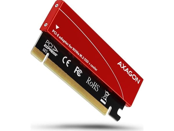 AXAGON PCEM2-S - Gränssnittsadapter - M.2 - M.2 NVMe Card - PCIe 3.0 x16