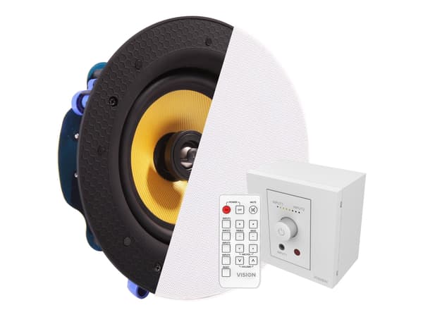 Vision TC3-AMP+CS-1900 - Ljudsystem - 2 x 25 Watt - vit