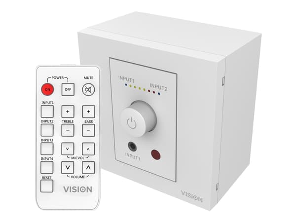 Vision TC3-AMP+CS-1900 - Ljudsystem - 2 x 25 Watt - vit