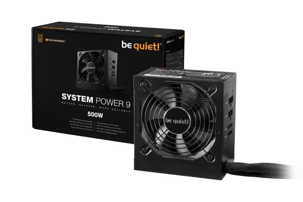 ole hiljaa! Järjestelmän teho 9 500 W CM - Virtalähde (sisäinen) - ATX12V 2,51 - 80 PLUS Pronssi - AC 200-240 V - 500 Watt - aktiivinen PFC - Euroopp musta
