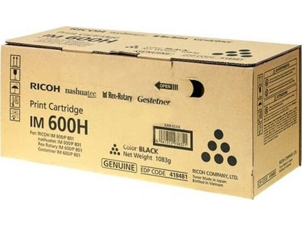 Ricoh - Svart - original - tonerpatron - for IM 600F