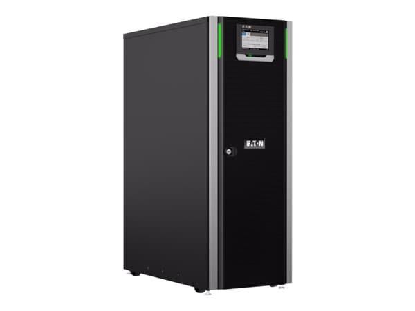 Eaton 91PS - UPS - intern förbikoppling för underhåll - AC 220/230/240/380/400/415 V - 10 kW - 10000 VA - 3-fas - 9 Ah - USB, RS-232, Ethernet 10/100 Svart