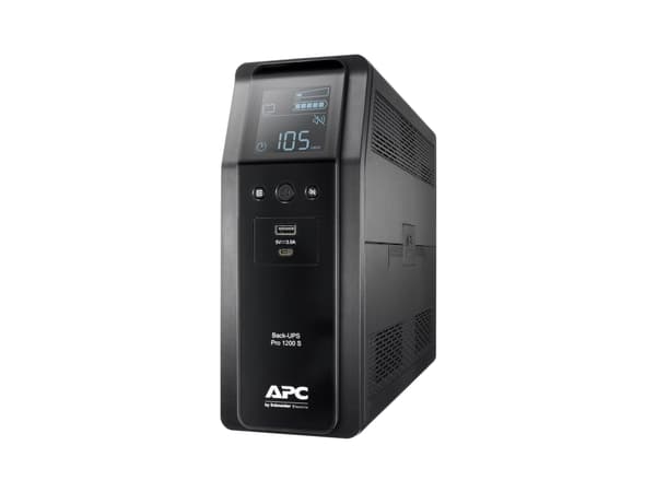 APC Back-UPS Pro BR1200SI - UPS - AC 220-240 V - 720 watt - 1200 VA - USB - utgangskontakter: 8 - svart