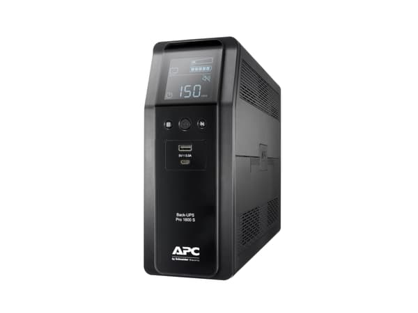 APC Back-UPS Pro BR1600SI - UPS - AC 220-240 V - 960 watt - 1600 VA - 260 Wh - USB - utgangskontakter: 8 - svart