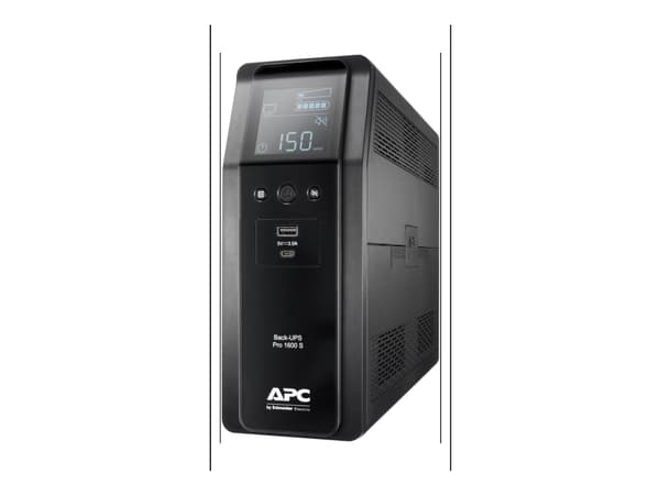 APC Back-UPS Pro BR1600SI - UPS - AC 220-240 V - 960 watt - 1600 VA - 260 Wh - USB - utgangskontakter: 8 - svart