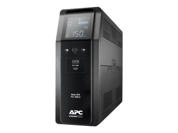 APC Back-UPS Pro BR1600SI - UPS - AC 220-240 V - 960 watt - 1600 VA - 260 Wh - USB - utgangskontakter: 8 - svart Sort