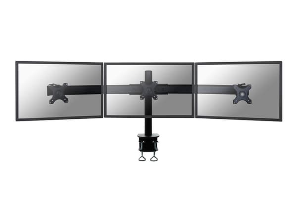 Neomounts FPMA-D700D3 - Monteringssats - för 3 LCD-bildskärmar - svart - skärmstorlek: 10"-27" - klämma, monterbar, disk-monteringsbar