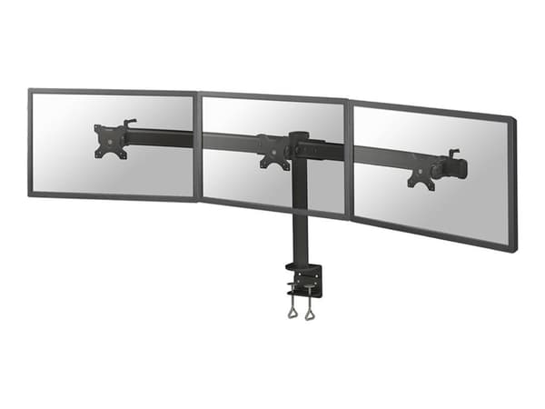 Neomounts FPMA-D700D3 - Monteringssats - för 3 LCD-bildskärmar - svart - skärmstorlek: 10"-27" - klämma, monterbar, disk-monteringsbar