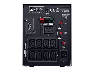 CyberPower Professional Tower Series PR2200ELCDSXL - UPS - AC 230 V - 1980 watt - 2200 VA - RS-232, USB - utgangskontakter: 9 - aktiv PFC - svart