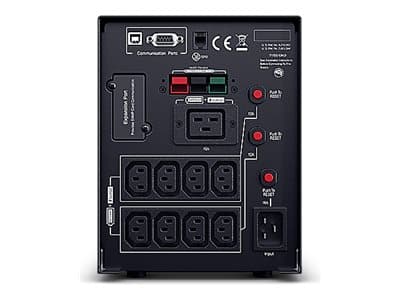 CyberPower Professional Tower Series PR2200ELCDSXL - UPS - AC 230 V - 1980 watt - 2200 VA - RS-232, USB - utgangskontakter: 9 - aktiv PFC - svart